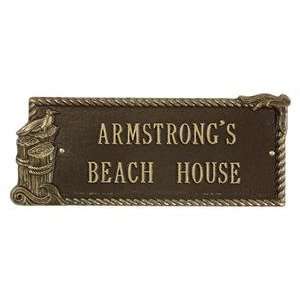 Beach House Address Plaque Patio, Lawn & Garden