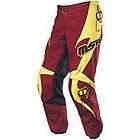 Motocross MSR Axis Race Pants size 18 color Yellow & Brown