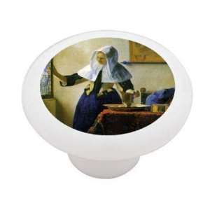  Young Woman With Water Pitcher By Vermeer Decorative High 