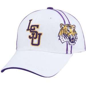  Top of the World LSU Tigers White B Side 1 Fit Hat Sports 