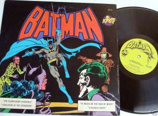 Neal Adams near mint cvr BATMAN Power Records LP Rare  