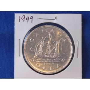    Brilliant Uncirculated 1949 Canadian Silver Dollar 