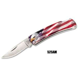  Buck Knives Gent American Flag/Eagle #525AM Sports 