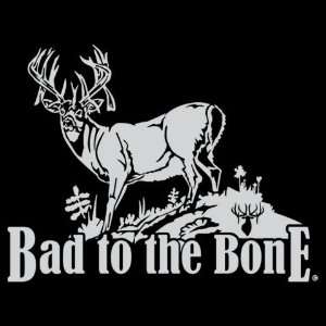  Bad to the Bone   Whitetail Window Decal 