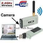 Wireless 2.4GHz USB Receiver & IR Security CCTV Camera Nanny Cam Spy 