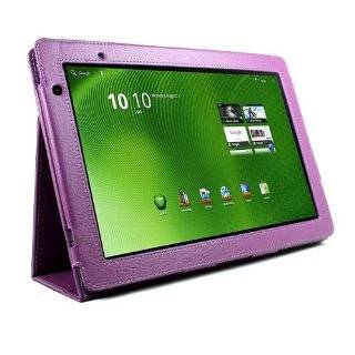   Case Cover for Acer Iconia Tab A500 10.1 Inch   Red + Screen Protector