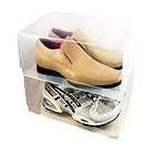 10 pack New Mans Plastic Clear View Shoe Boxes