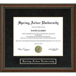  Spring Arbor University (SAU) Diploma Frame Sports 