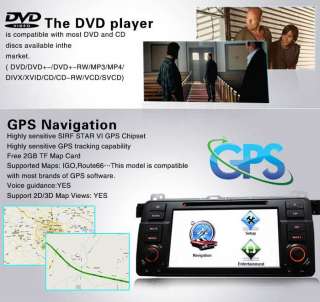 Hot Car Monitor GPS Radio Navigation DVD Player for BMW 3 Series E46 