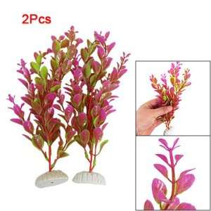  Como 2PCS Green Fuchsia Grass Aquascaping Plants for Fish 