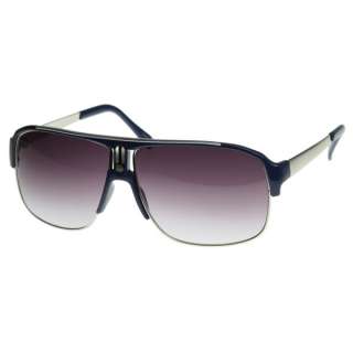   Inspired Large Clubmaster Half Frame 80s Style Aviator Sunglasses 8073