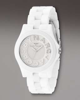 White Crystal Watch  