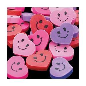  MINI SMILE HEART ERASERS (432 PIECES)   BULK Toys & Games