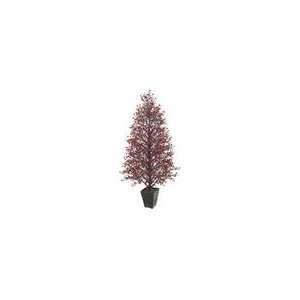   Glittered Berry Christmas Topiary Tree #XB 