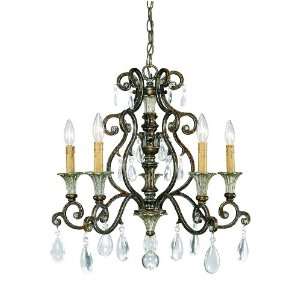 Savoy House 1 3001 5 8 St. Laurence   Five Light Chandelier, New 