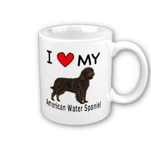  I Love My American Water Spaniel Coffee Mug Everything 
