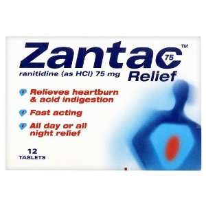  Zantac 75 Heart Burn and Indigestion Relief Tablets 75mg 