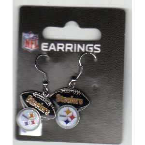   Steelers Earrings Football/Logo New for 2011 