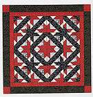 Easy Quilt Kit/Path to the Stars/Red/black/white/Pre cut Fabrics Ready 