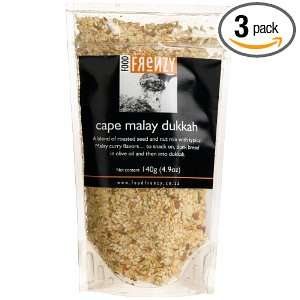 Food Frenzy Cape Malay Dukkah (Spice Blend), 4.9 Ounce Packages (Pack 