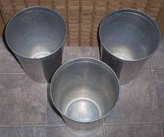 This auction is for 3 nice aluminum sap buckets that measure 11 high 