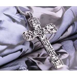  Religious Jewelry Sterling Silver Cross for Mens Fashion 