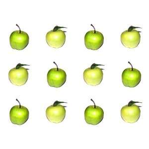  Pack Artificial Granny Smith Mini Apple Apples   Plastic Green Fruit 