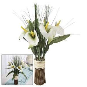  White Calla Lily Standing Bouquet   Party Decorations 