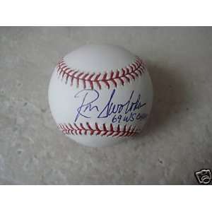   Autographed Baseball   69 Ws Champs Official Ml