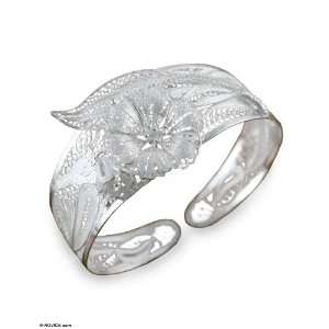    Sterling silver cuff bracelet, Jasmine Perfection Jewelry