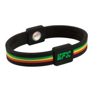EFX Silicone Wristband 7 Inch Stripes Red/Yellow/Green  