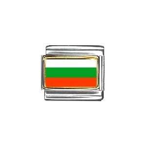 Bulgaria Flag Italian Charm Bracelet Link