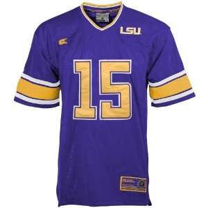 LSU Tigers #15 Purple All Time Jersey 