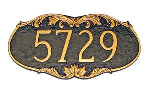 CHARLESTON Address Plaque Lawn Marker House Sign Numbers wall Custom 