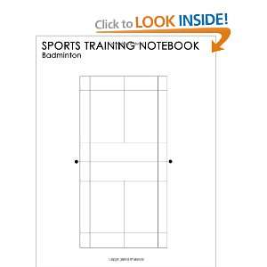  Sports Training Notebook Badminton For Coaching 