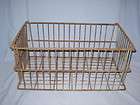 Old VTG Industrial Metal Wire Crate Carri