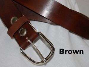 Barsony Heavy Duty Brown Leather Belt 1 3/4 Size 61 62  