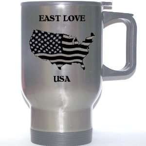 US Flag   East Love, Oklahoma (OK) Stainless Steel Mug 