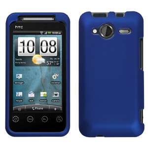 For HTC A7373 EVO Shift 4G Hard Case Cover Blue Rubberized  