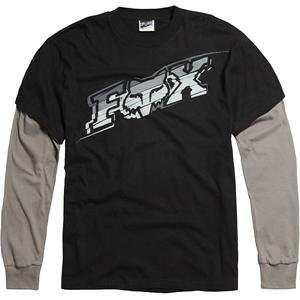  Fox Racing Switch 2Fer Long Sleeve T Shirt   X Large/Black 