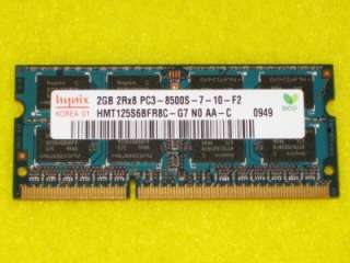 Hynix PC3 8500S DDR3 2GB Laptop Ram  USA  
