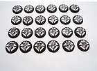 24 PCS. KNIGHTS OF COLUMBUS ROUND PORCELAIN STONES  022