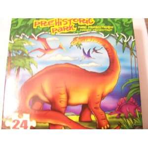   24 Piece Dinosaur Puzzle ~ Big Friendly Brontosaurus Toys & Games