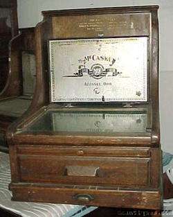 Antique c1907 McCaskey Cash Register Quartersawn Oak  