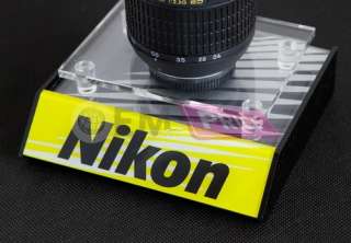 Nikon Acrylic Lens Stand Base Display Kit D3100 D7000 Body AF S F/1.4 