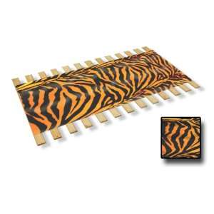  New Twin Size Wooden Bed Slats with Orange and Black Zebra 