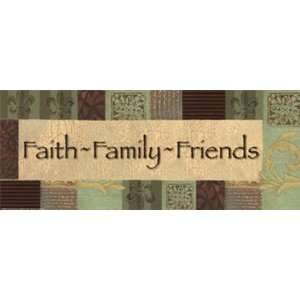 WTLB, Sage/brown patchFaith Family Friends by Smith Haynes 20x8 