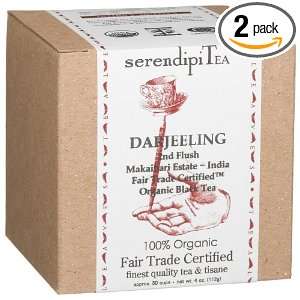 SerendipiTea Darjeeling, Second Flush, India, Organic Black Tea, 4 