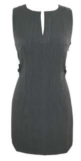 Grey Sleeveless Pinafore Shift Dress Size 8 10 12 14 New  
