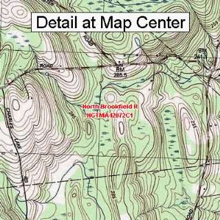  USGS Topographic Quadrangle Map   North Brookfield R 